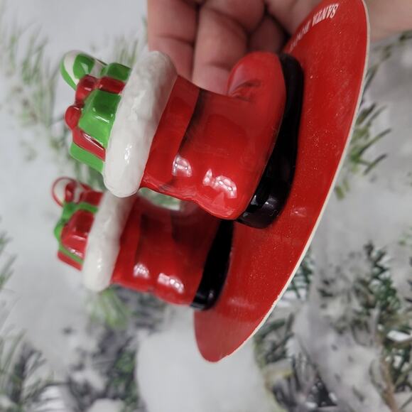 Hallmark Santa Boot Mini Salt & Pepper Shakers - Picture 3 of 7